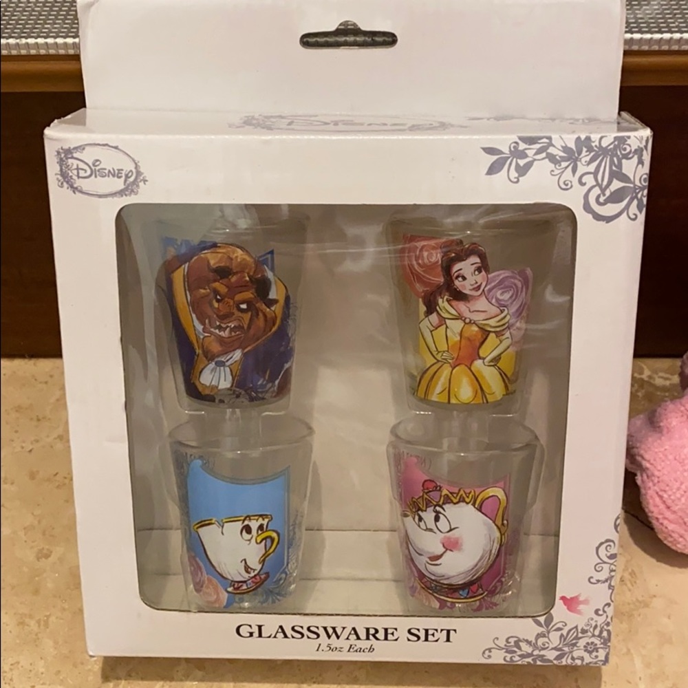Beauty and The Beast Disney Shot glasses